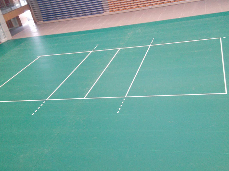 广西气排球篮球场专用地胶室内pvc羽毛球场少儿体适能定 制防滑塑胶运动地板