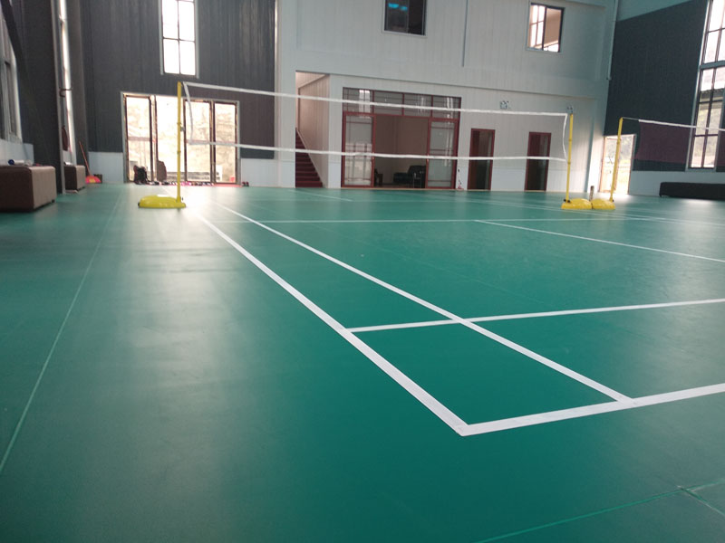 贵州乒乓羽毛球篮球场地板革 加厚室内动健身房舞蹈地胶塑胶地板批发