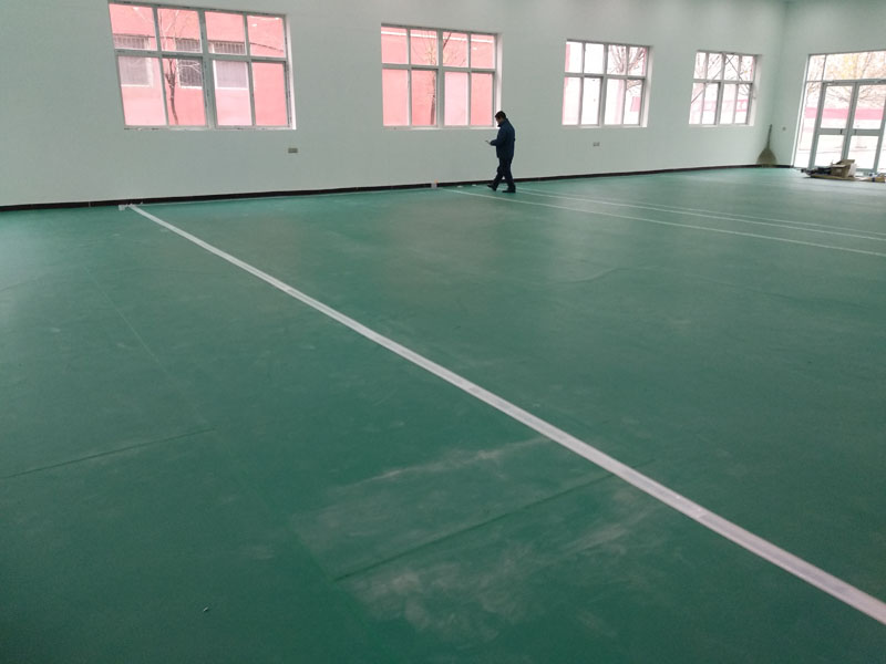 塑胶地板篮球羽毛球乒乓球防滑耐磨抗压防晒胶地板 室外PVC地胶