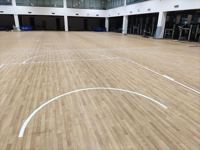 久圳塑胶PVC运动地板 羽毛球篮球场体育馆防摔高回弹舞蹈地胶