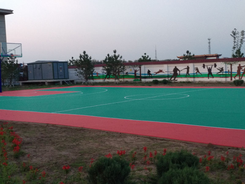 石家庄工厂批发幼儿园 篮球场 羽毛球场 悬浮式拼装地板地垫塑料地生产
