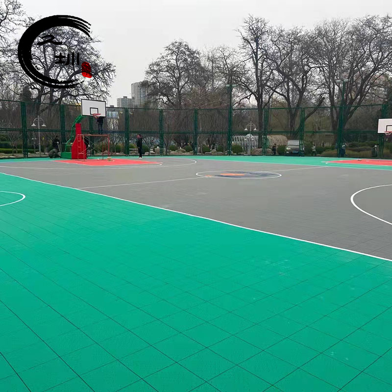 厂家2022年新款热塑橡胶ESES赛事级悬浮运动软地板篮球场悬浮地胶